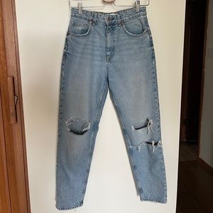 Zara Light Blue Mom Jeans